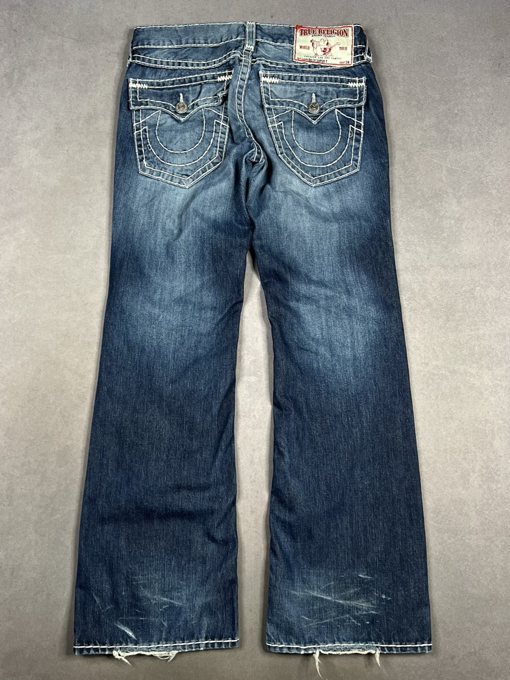 True Religion Joey Super T Wide Leg Jeans Waist 34